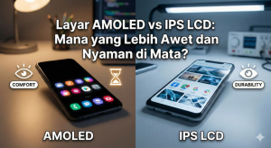 Illustrasi Layar AMOLED vs. IPS LCD